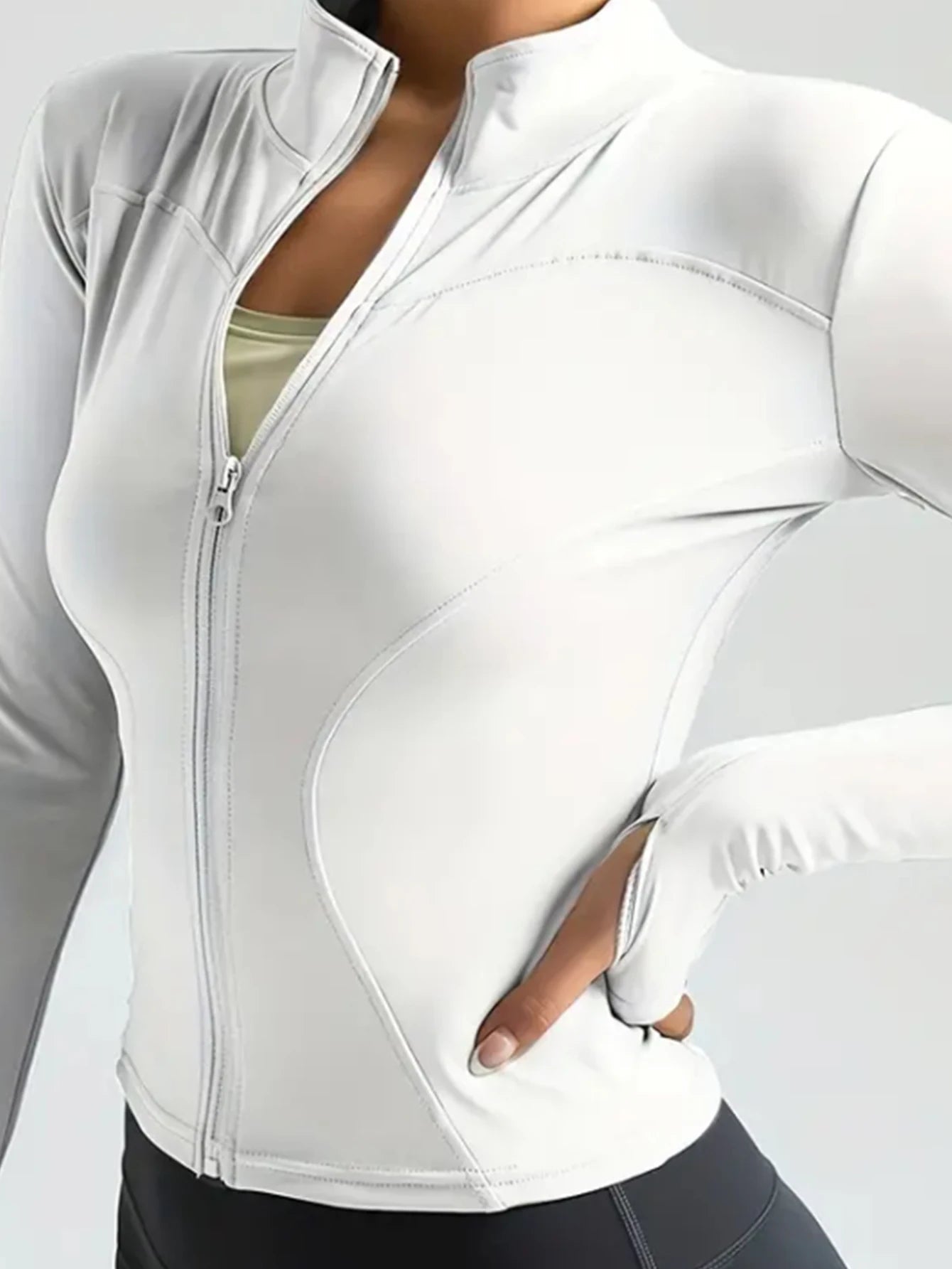 Trinity Athletic Jacket – Long-Sleeve Zip-Up Workout Top House of Trinity