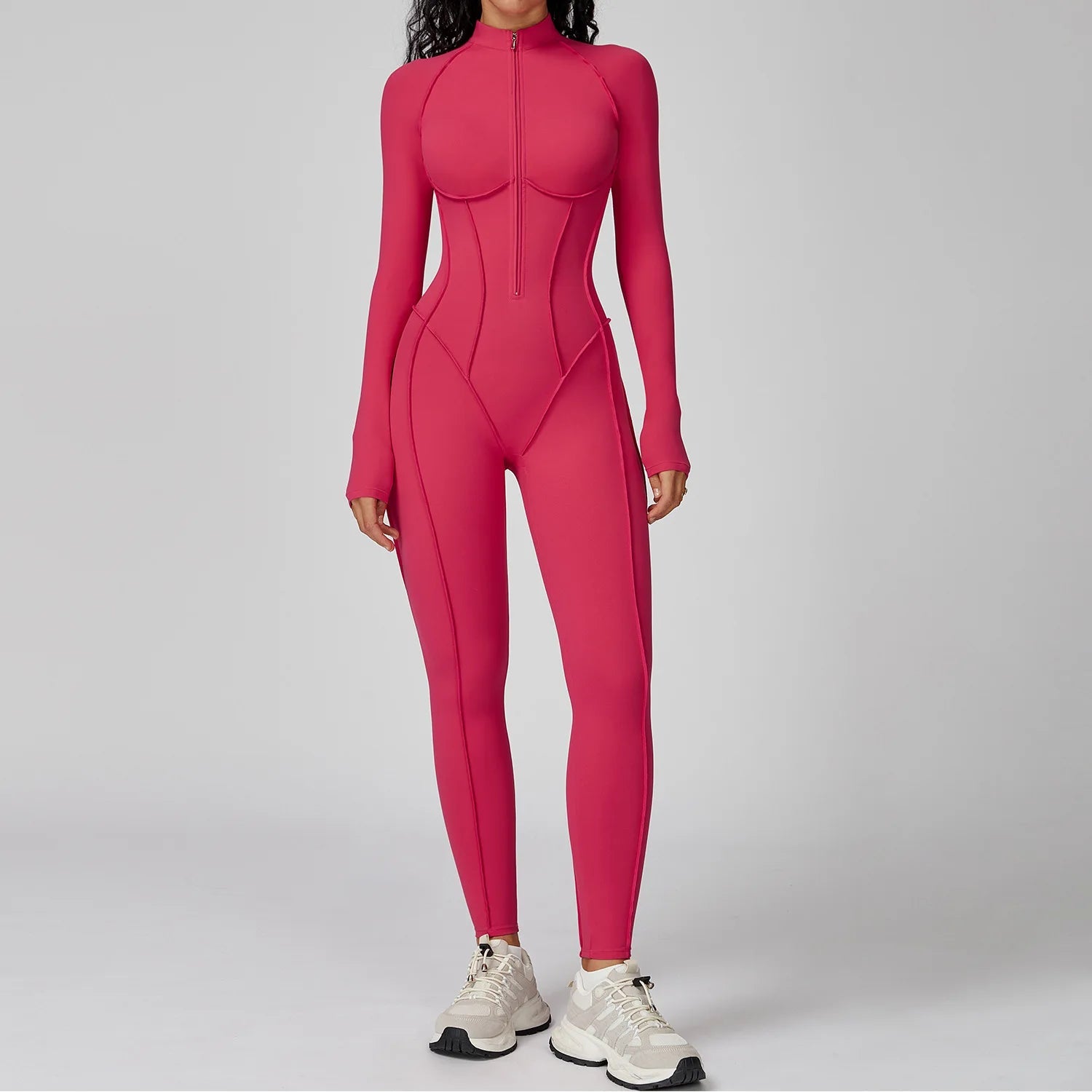 Trinity Power Bodysuit – Long-Sleeve Zip-Up Jumpsuit House of Trinity