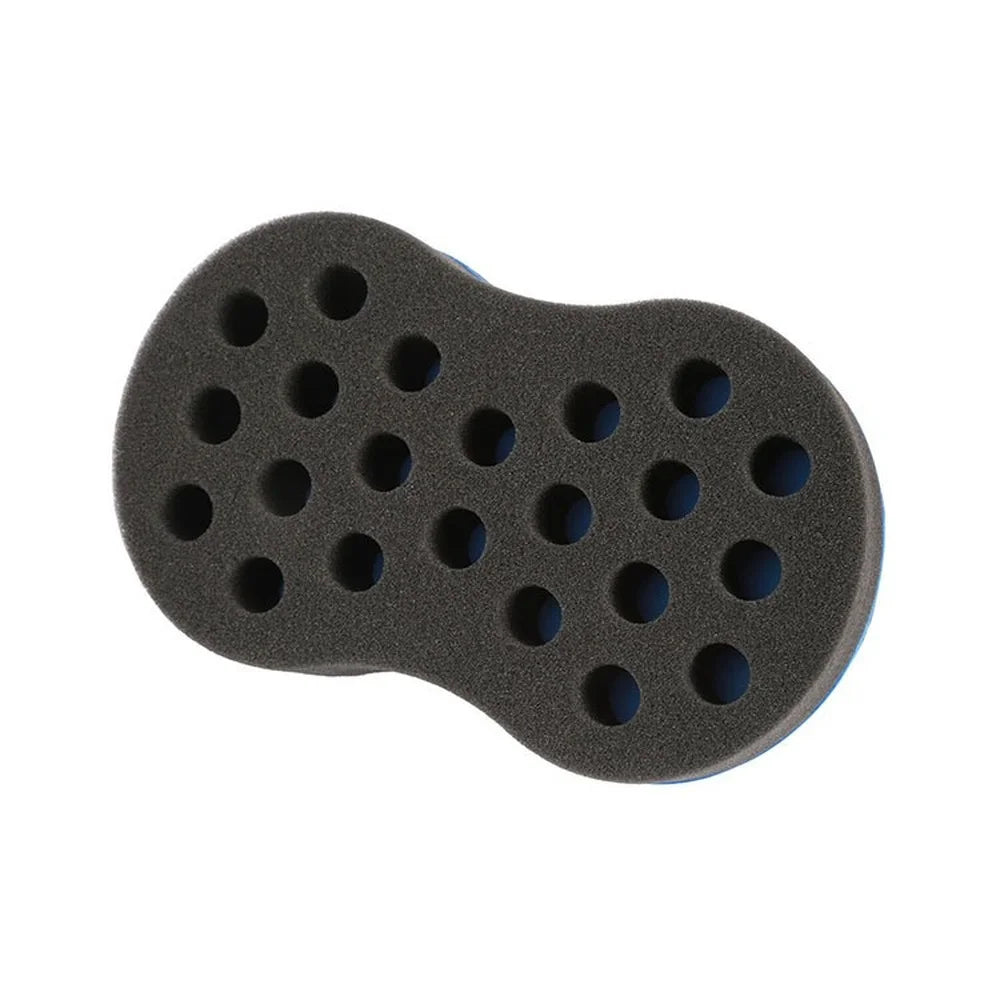 Curly Hair Styling Sponge Brush Double Sided  Sponge Brushes Multi-holes Side Braid Twist Hair Curl Wave hair brush for Afico