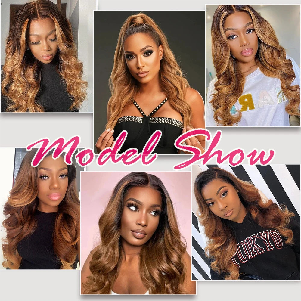 Trinity Ombre Body Wave Bundles with Closure House of Trinity