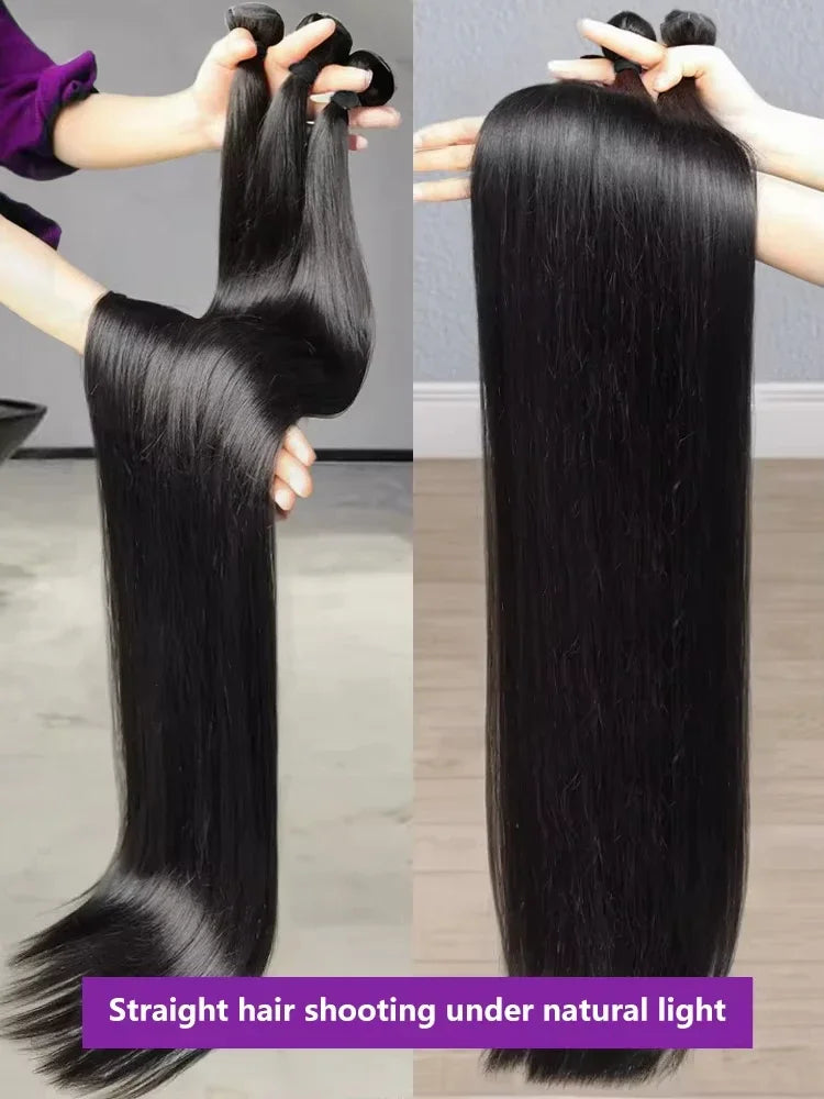 Trinity Brazilian Straight Hair Bundles – 32" Virgin Remy House of Trinity