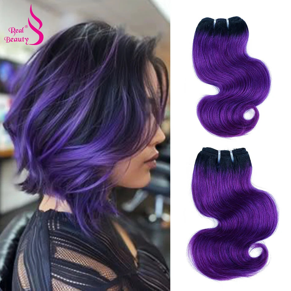 Trinity Ombre Body Wave Human Hair Bundles – Short Bob