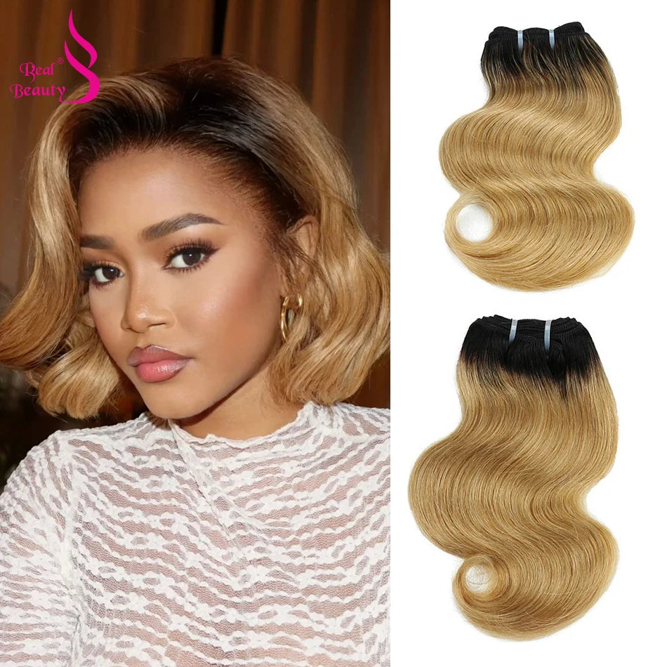 Trinity Ombre Body Wave Human Hair Bundles – Short Bob