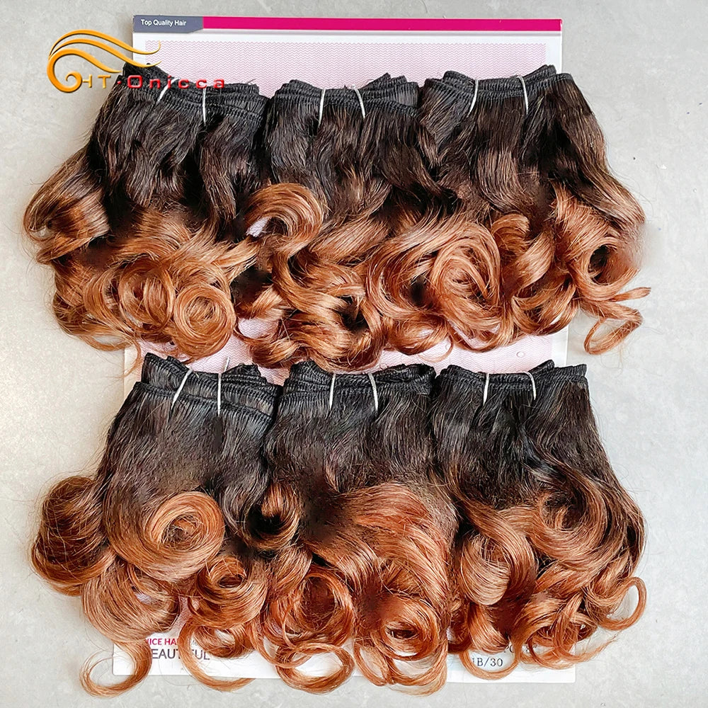 Trinity Blonde Bouncy Curly Human Hair Bundles