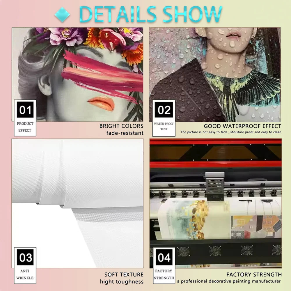 Abstract Painting African Living Poster HD art sticky wall waterproof home living room bedroom bar aesthetic decoration