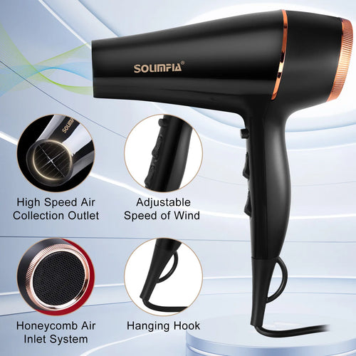 Trinity 6-Level Salon Hair Dryer – High Temp Professional Styling