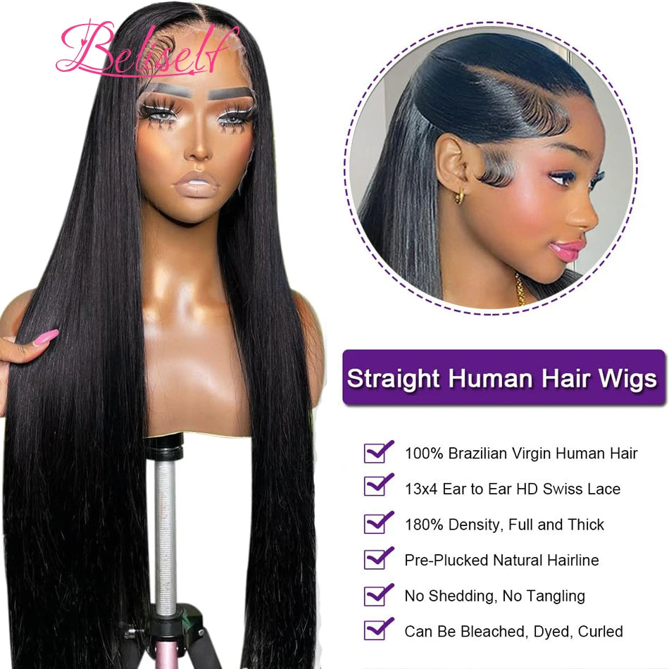 HD Transparent Lace Front Wig 13x4/13x6/5x5 - Straight, Pre-Plucked