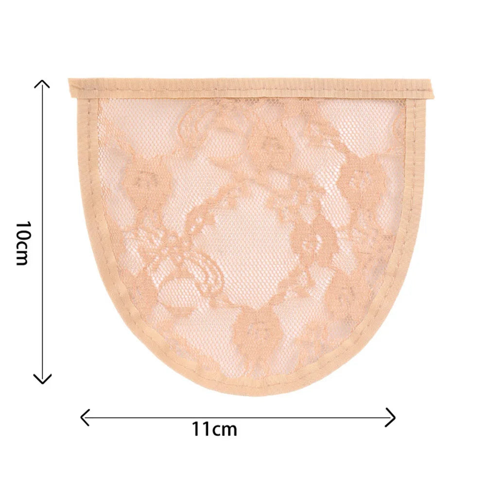 5pcs/bag Swiss Lace Net Make Drawstring Ponytail Lace Wigs Ic Hair Nets Braiding Wigs Cornrow Cap for Wig Accessories