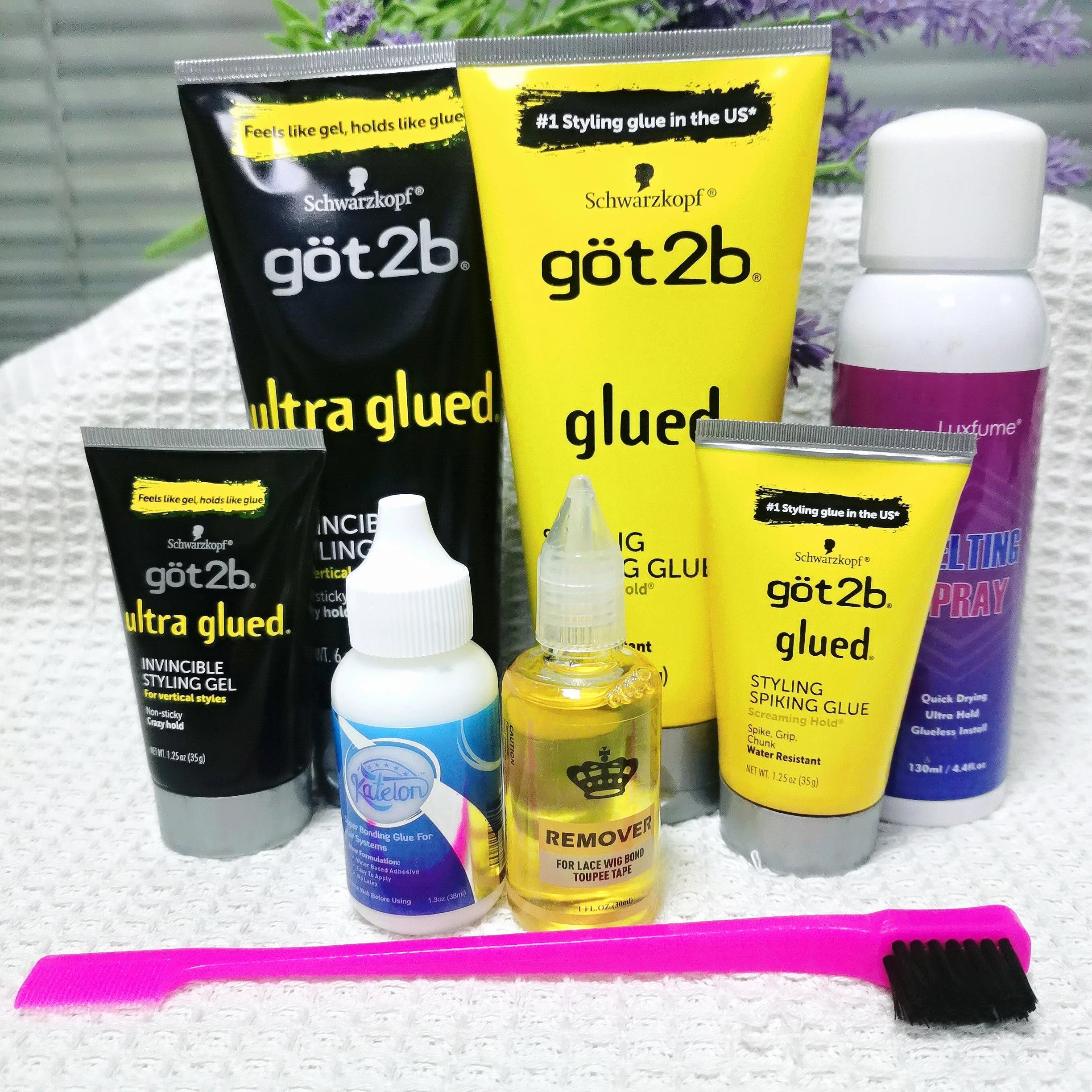 Got 2b glued 170g Hair Gel got2b Glued got2b glued spray got2be freeze spray for wig adhesives dege control gel freeshipping 35g