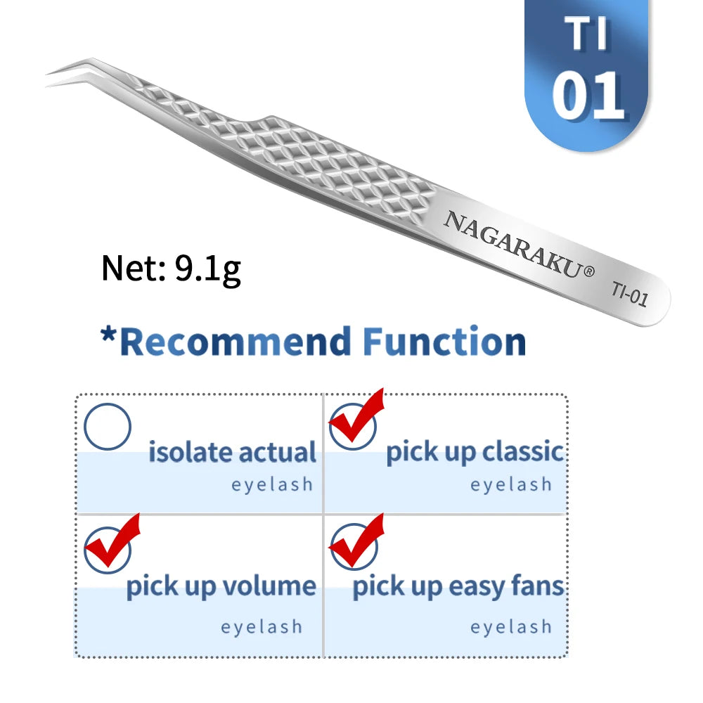 NAGARAKU Professional Volume Tweezer 3D Accurate Pincet