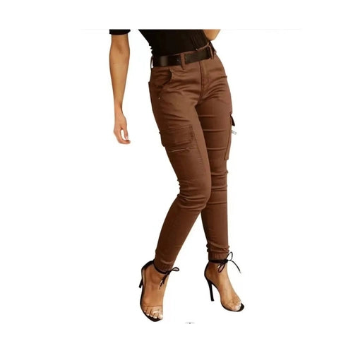 Trinity Multi-Pocket Slim Trousers – Low Waist Casual House of Trinity