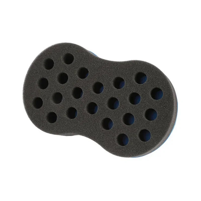 Curly Hair Styling Sponge Brush Double Sided  Sponge Brushes Multi-holes Side Braid Twist Hair Curl Wave hair brush for Afico