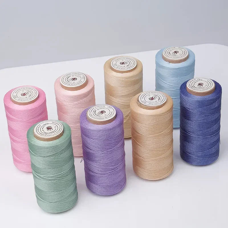 Flat Waxed Thread for Leather Sewing Wax String Polyester Cord Craft Stitching Bag Bookbinding Sail Bracelet Braid Jewelry DIY