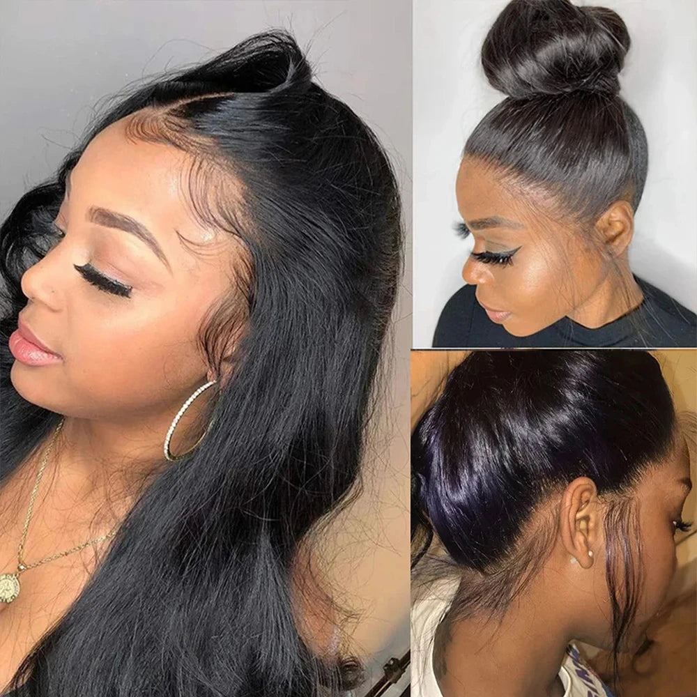 100% Human Hair HD Full Lace Wig - Bone Straight, Glueless
