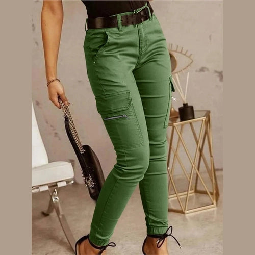 Trinity Multi-Pocket Slim Trousers – Low Waist Casual House of Trinity