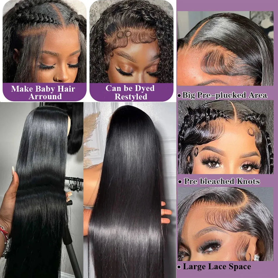 HD Transparent Lace Front Wig 13x4/13x6/5x5 - Straight, Pre-Plucked