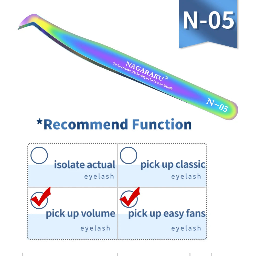 NAGARAKU Professional Volume Tweezer 3D Accurate Pincet