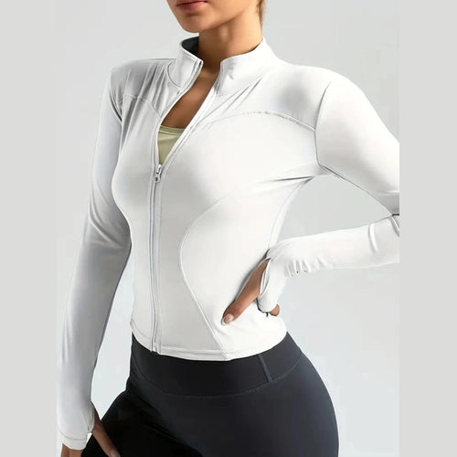 Trinity Athletic Jacket – Long-Sleeve Zip-Up Workout Top House of Trinity